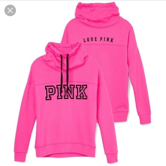 PINK Victoria's Secret Tops - PINK Victoria's Secret Cowl-neck Pullover